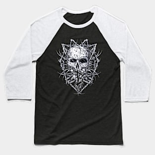 SKULL ARTWORK WITH "B" Baseball T-Shirt